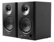 Edifier MR4 Black, Studio Monitor 2.0/ 2x21W RMS, 1-inch silk dome tweeter and 4-inch diaphragm woofers, MDF wooden cabinets, simple connection to mixers, audio interfaces, computers or media players, front-mounted headphone output and AUX input, monitor 